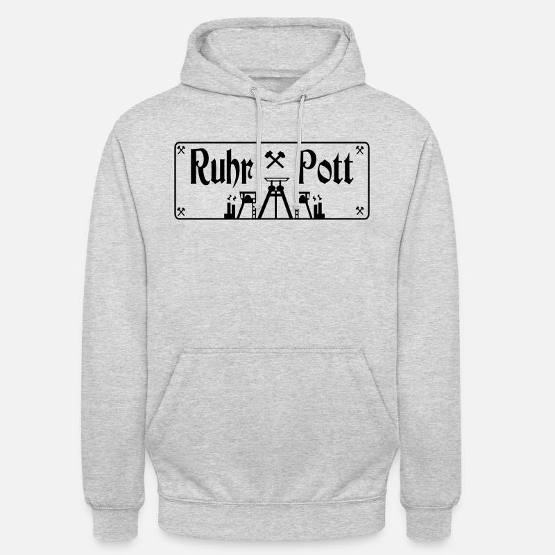 Ruhrpott - Unisex Hoodie - Hellgrau meliert