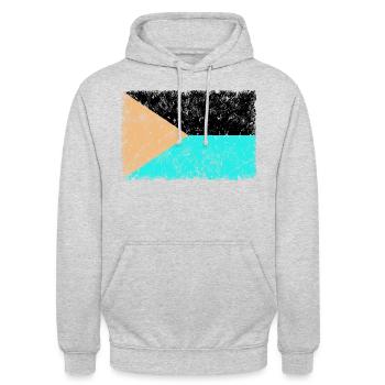 République tchèque INVERS - Sweat-shirt à capuche unisexe - gris clair chiné - Devant - Alina (178cm) & Michal (187cm)