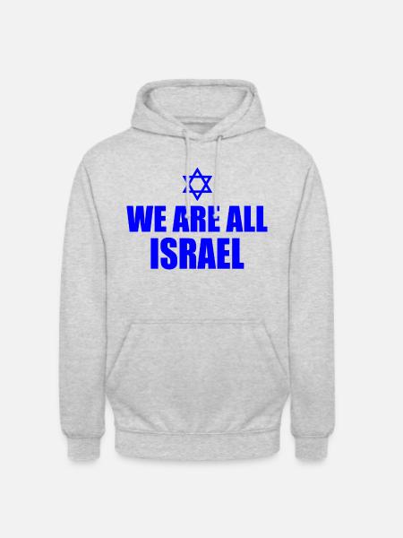 We are all israel - Unisex Hoodie - light heather grey