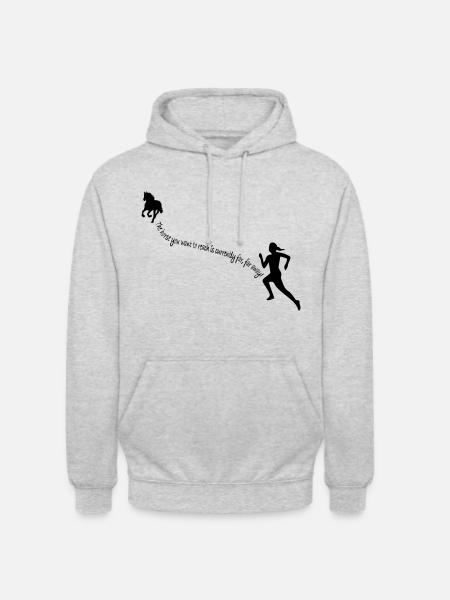 far away - Unisex Hoodie - Hellgrau meliert