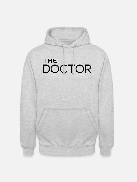 Der Doktor - Unisex Hoodie - Hellgrau meliert