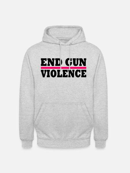 End gun violence - Unisex Hoodie - light heather grey