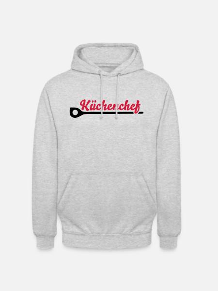 Küchenchef - Unisex Hoodie - Hellgrau meliert