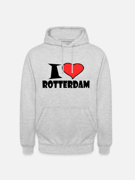 I love Rotterdam - Unisex Hoodie - light heather grey