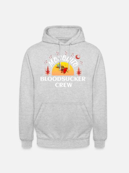 Mosquito Bloodsucker Crew - Unisex Hoodie - Hellgrau meliert