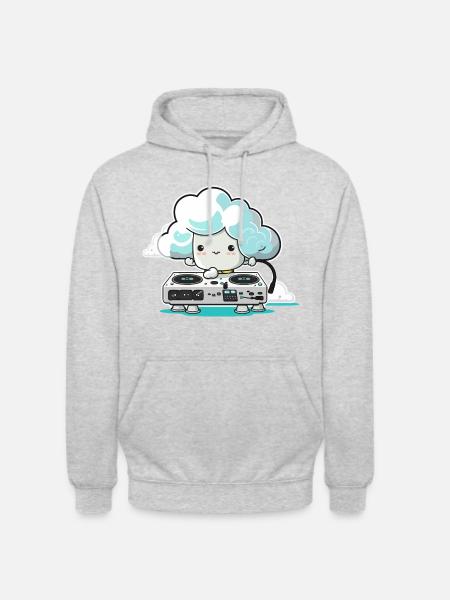 Up in the Clouds - Unisex Hoodie - light heather grey