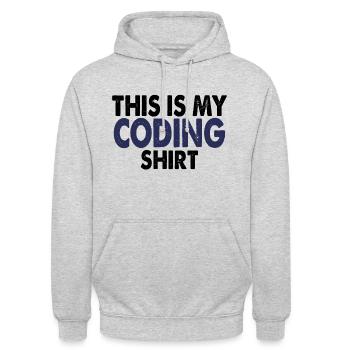 Coding nerd computer programming - Unisex Hoodie - light heather grey - Front - Alina (178cm) & Michal (187cm)