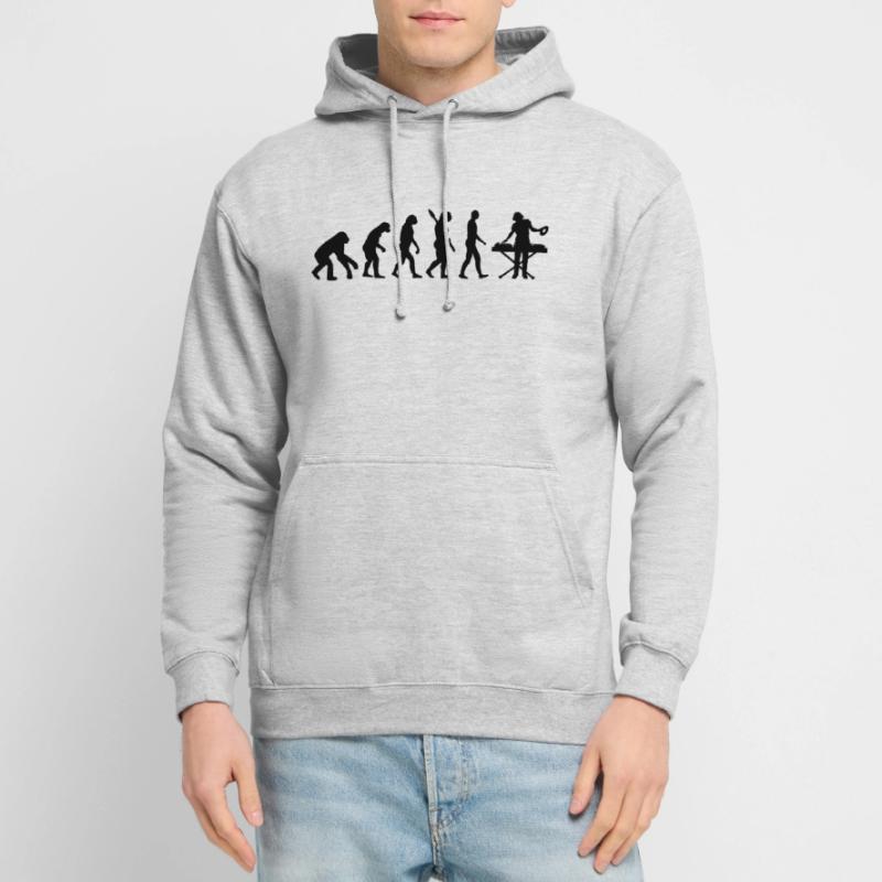 évolution DEEJAY DJ DJING b Sweat-shirt à capuche unisexe