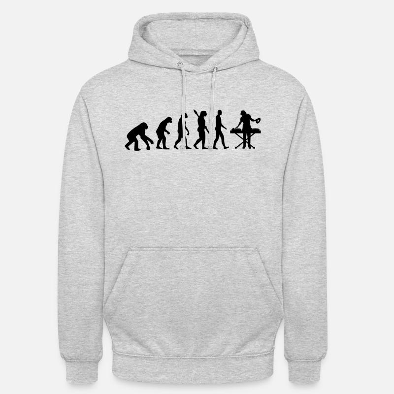 Evolution DEEJAY DJ DJING b - Unisex Hoodie - light heather grey