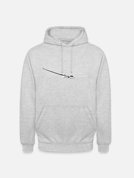 planeurs planeurs - Sweat-shirt à capuche unisexe - gris clair chiné