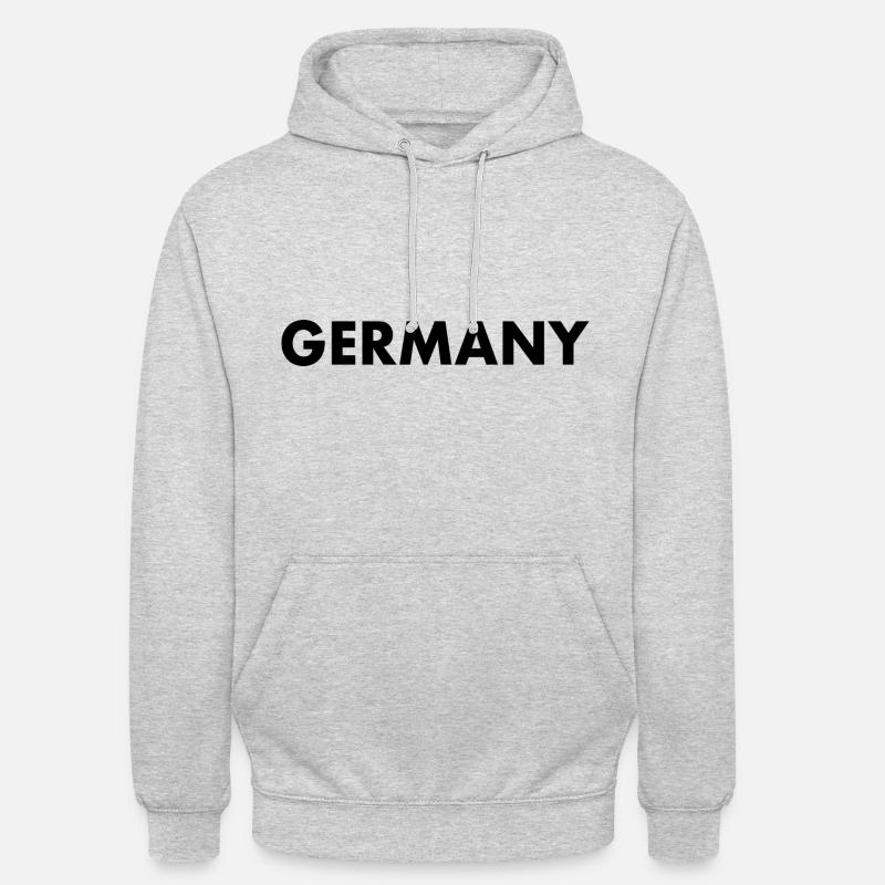 Germany - Sweat-shirt à capuche unisexe - gris clair chiné
