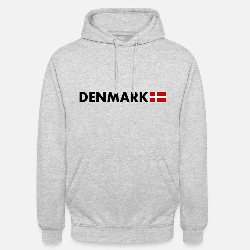 Danemark - Sweat-shirt à capuche unisexe - gris clair chiné