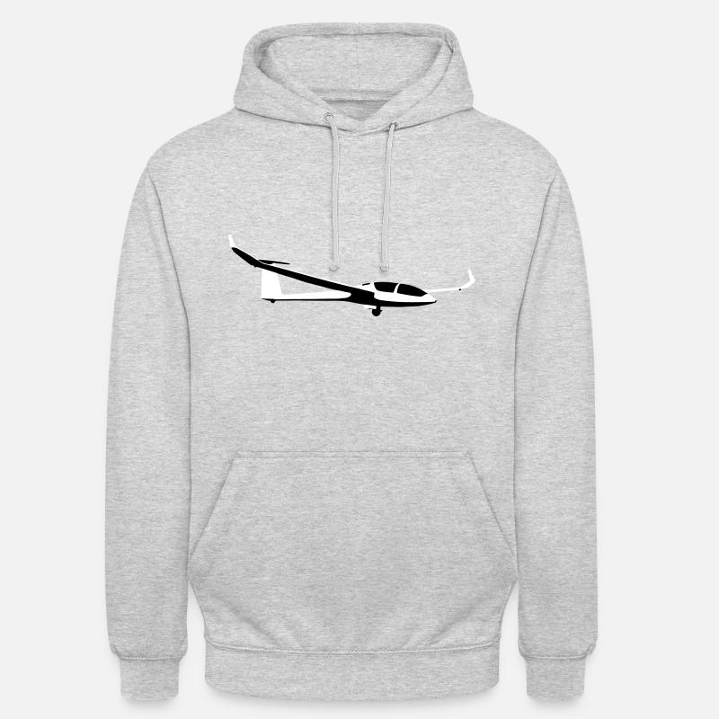 dg1000 planeur planeurs - Sweat-shirt à capuche unisexe - gris clair chiné