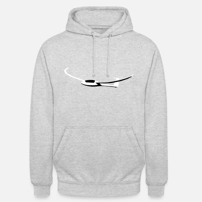 Glider Glider Glider Pilot Pilot - Unisex Hoodie - light heather grey