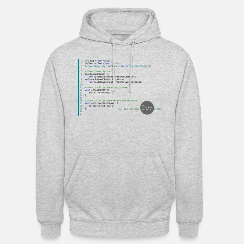 I am a Software Developer - Unisex Hoodie - light heather grey