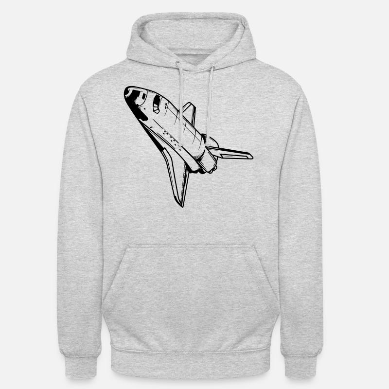 Navette spatiale Astronaute NASA Spaceflight - Sweat-shirt à capuche unisexe - gris clair chiné