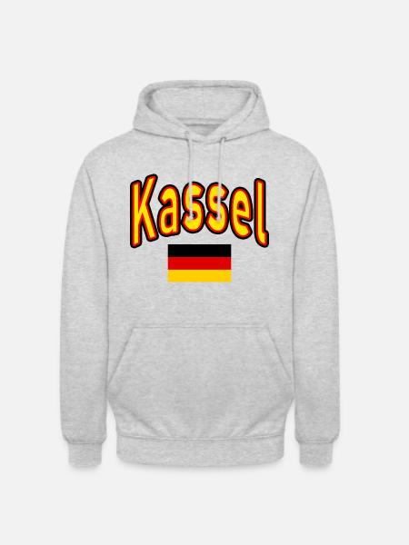 Kassel germany flag - Unisex Hoodie - light heather grey