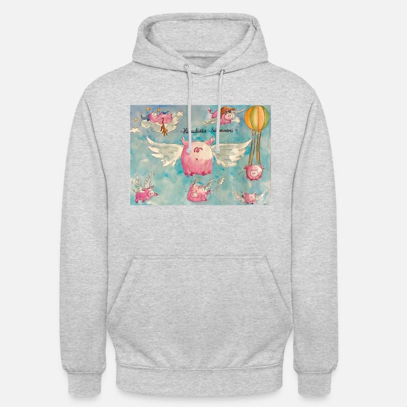 Escroquerie céleste - Sweat-shirt à capuche unisexe - gris clair chiné
