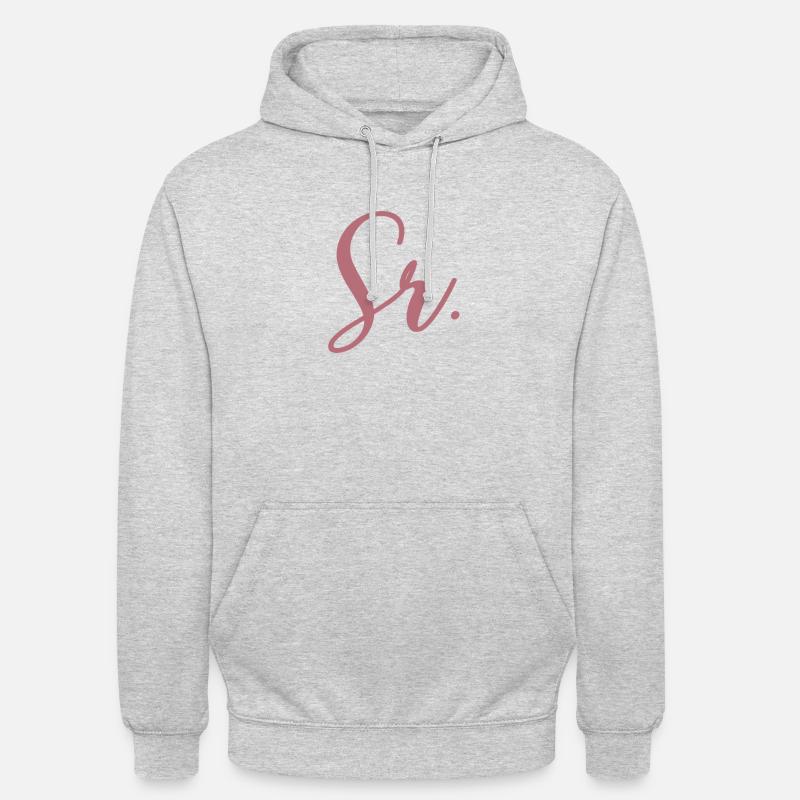 Sr. Verlobungsgeschenk Bräutigam wird Hochzeitsfeier - Unisex Hoodie - Hellgrau meliert