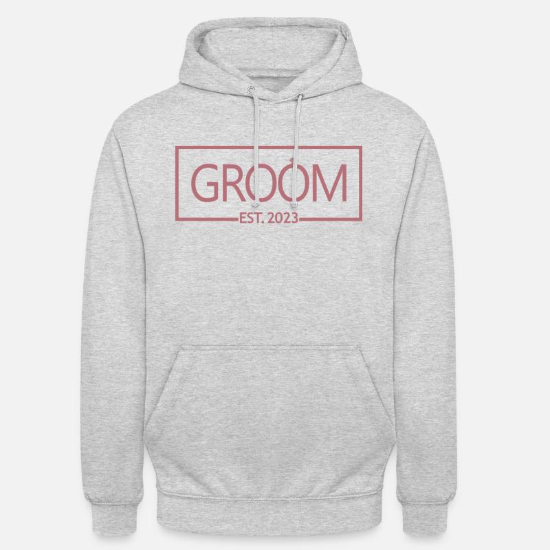 2023 - Ehemann wird Hochzeitsfeier Geschenk - Unisex Hoodie - Hellgrau meliert
