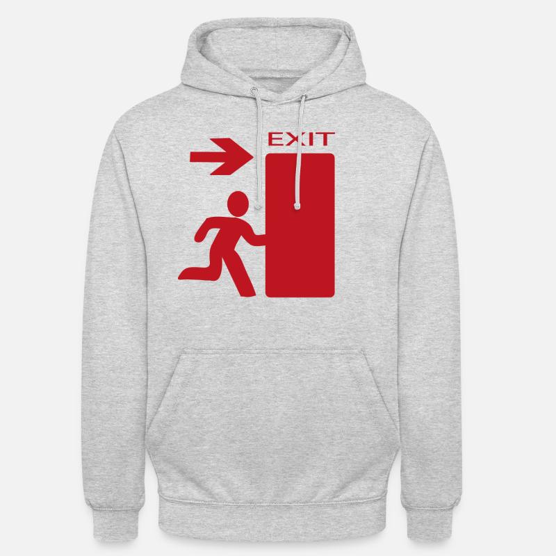 Exit - Unisex Hoodie - light heather grey