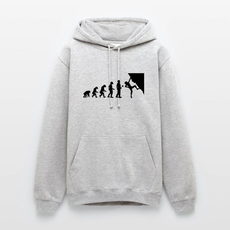 Evolutionstheorie Klettern Unisex Hoodie