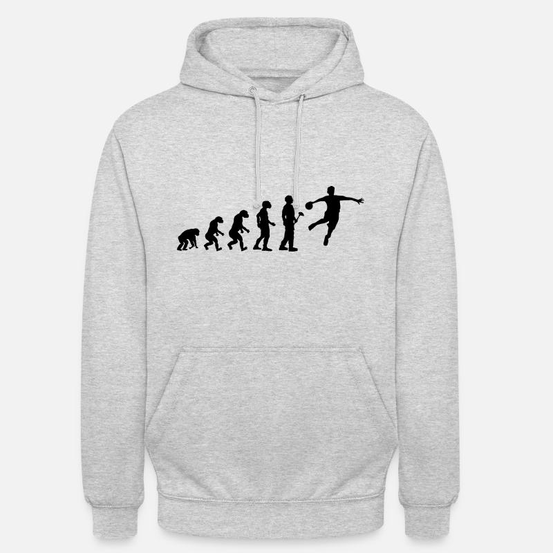 handball Evolution - Sweat-shirt à capuche unisexe - gris clair chiné