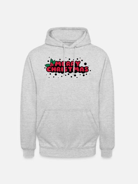 Merry Christmas - Unisex Hoodie - Hellgrau meliert