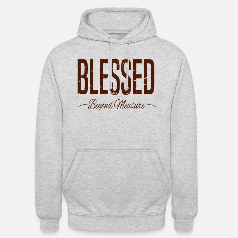 BÉNÉDICTION Beyond Measure grunge - Sweat-shirt à capuche unisexe - gris clair chiné
