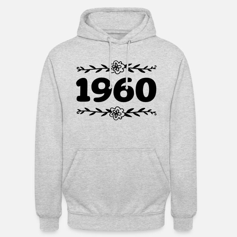 Hhhh1 - Sweat-shirt à capuche unisexe - gris clair chiné
