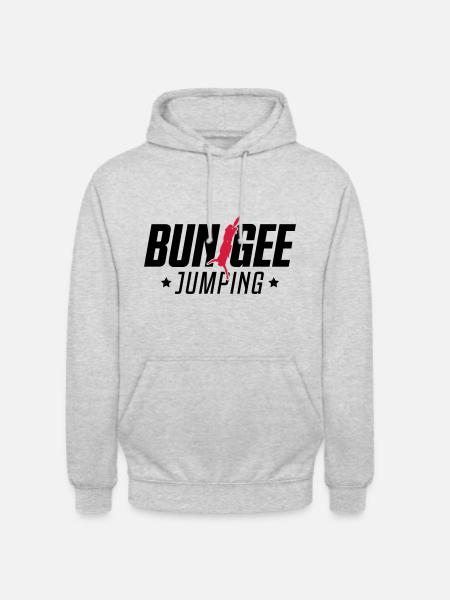 bungee jumping extreme sports - Unisex Hoodie - light heather grey