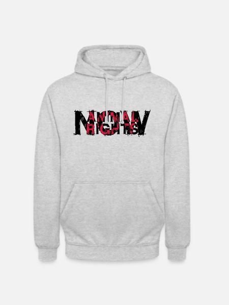 ANIMAL RIGHTS NOW_03 - Unisex Hoodie - light heather grey