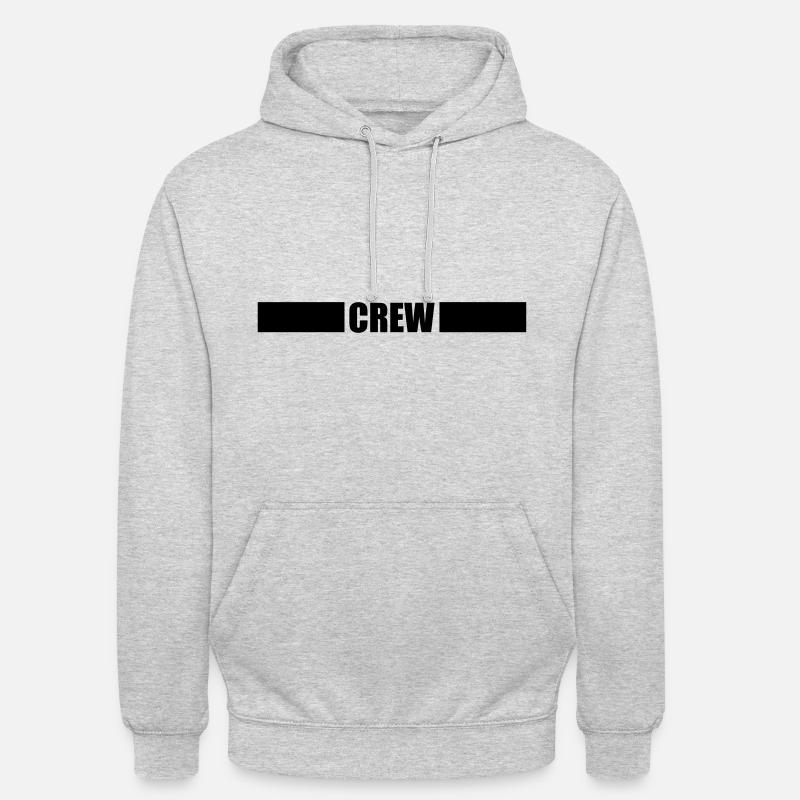 Crew Strich - Sweat-shirt à capuche unisexe - gris clair chiné