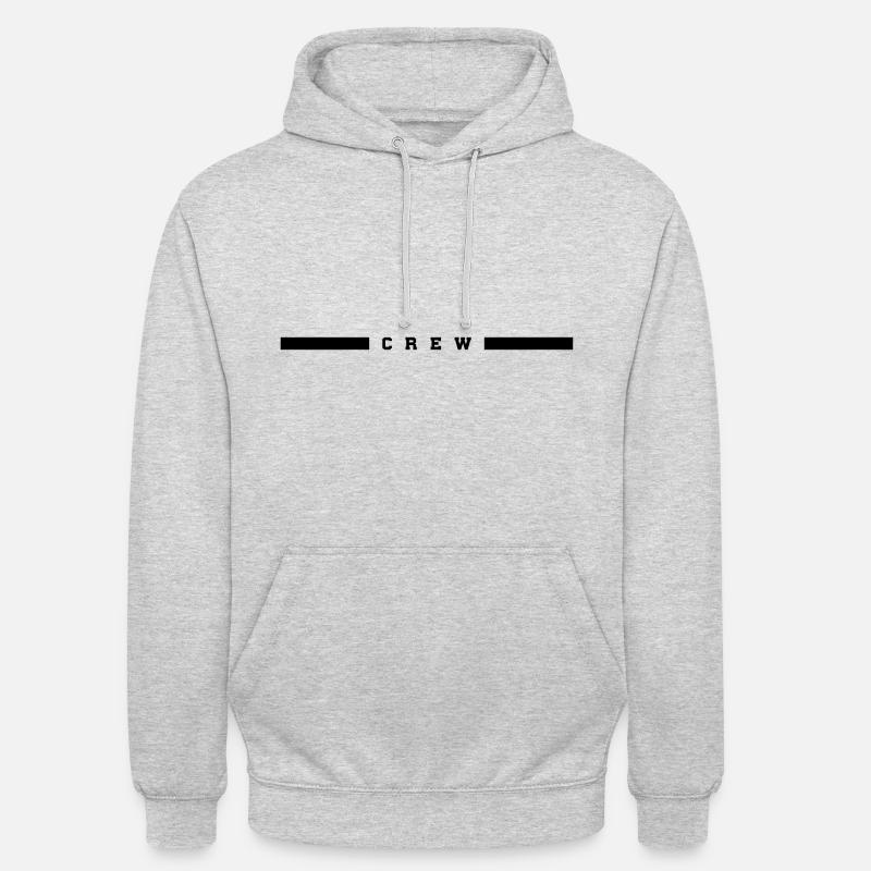 Ligne d’équipage - Sweat-shirt à capuche unisexe - gris clair chiné