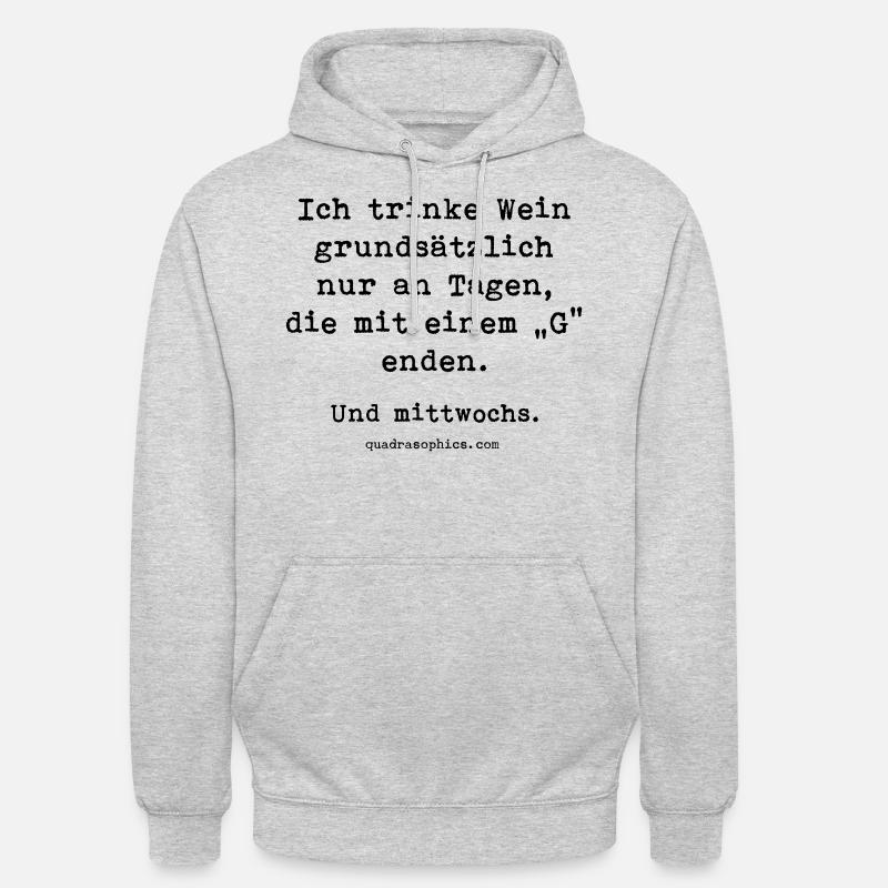 Mit G - Unisex Hoodie - Hellgrau meliert