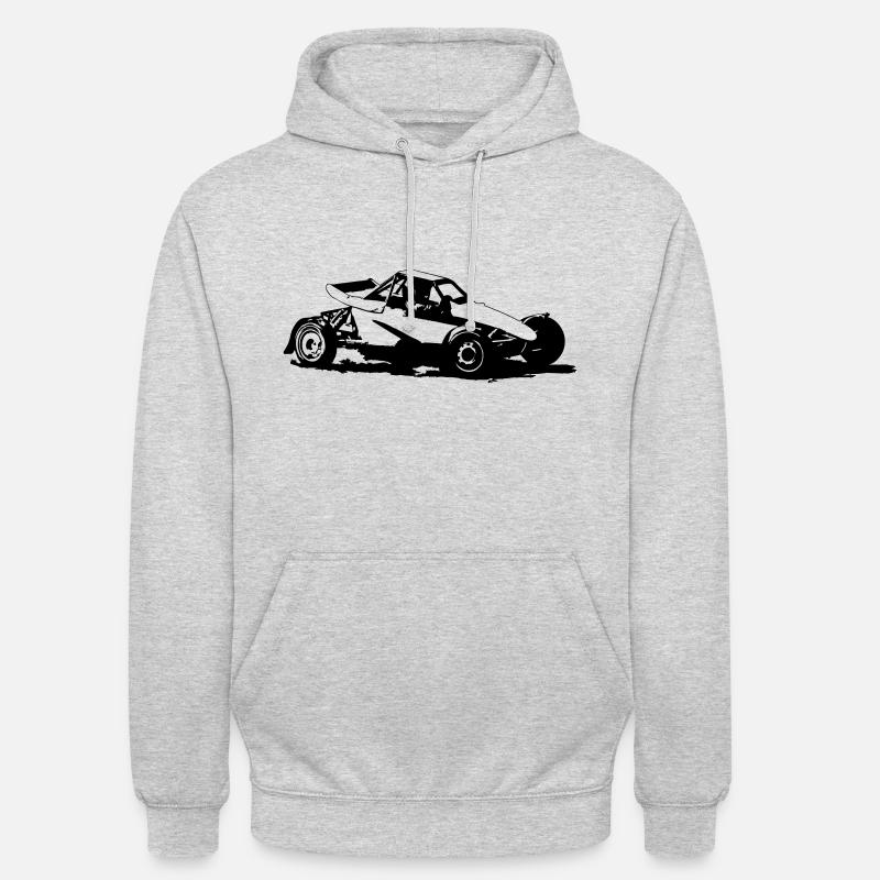 Autocross - Sweat-shirt à capuche unisexe - gris clair chiné