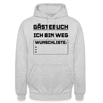 Auslandsjahr Auswandern - Unisex Hoodie - Hellgrau meliert - Vorne - Alina (178cm) & Michal (187cm)