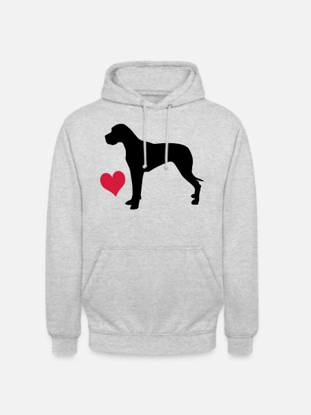 Great Dane - Unisex Hoodie - light heather grey