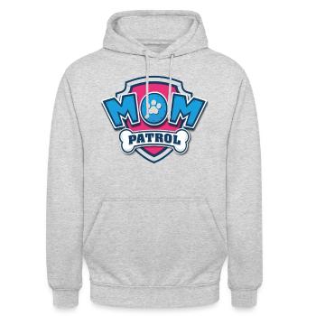 Paw Patrol Mom Patrol Muttertag - Unisex Hoodie - Hellgrau meliert - Vorne - Alina (178cm) & Michal (187cm)