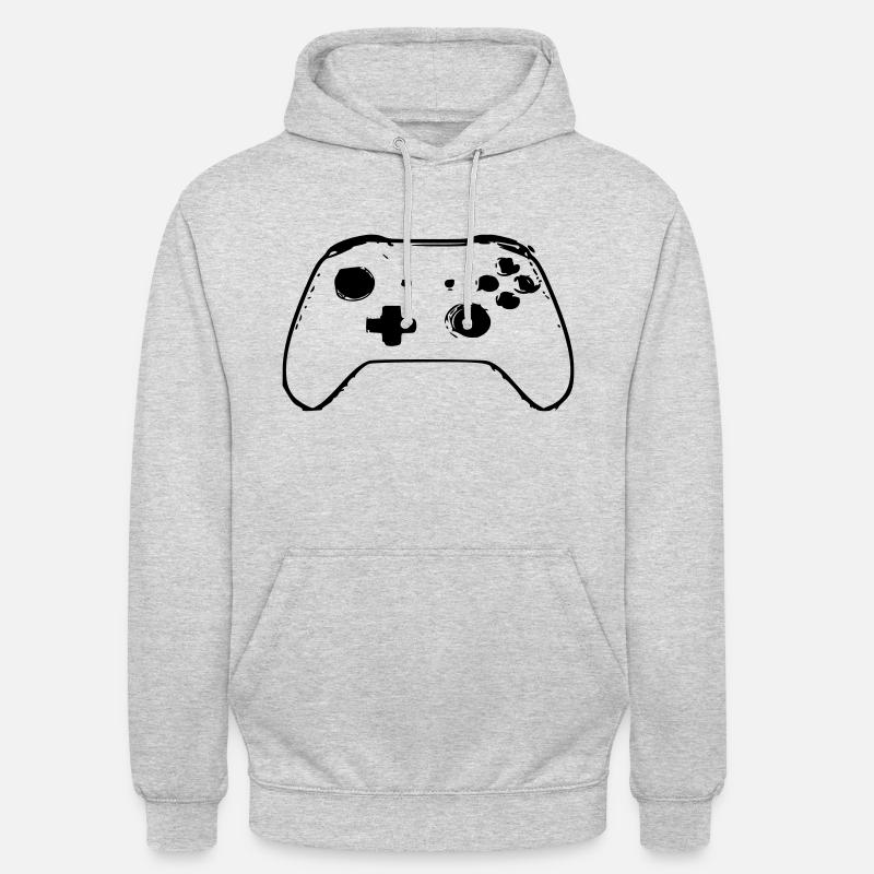 controller console game - Unisex Hoodie - light heather grey