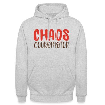 Coordinateur du chaos - Sweat-shirt à capuche unisexe - gris clair chiné - Devant - Alina (178cm) & Michal (187cm)