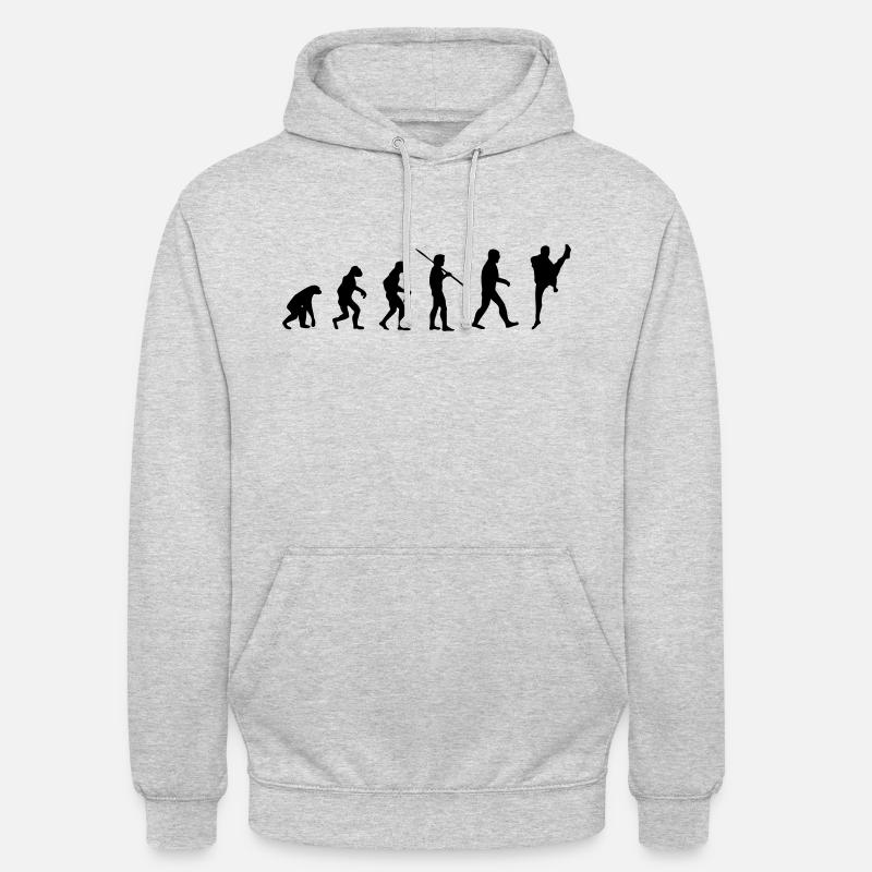 Arts Martiaux Evolution - Sweat-shirt à capuche unisexe - gris clair chiné