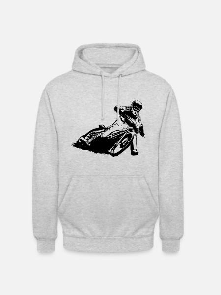 voie express - Sweat-shirt à capuche unisexe - gris clair chiné