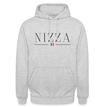 Nice Riviera Flair T-Shirt - Unisex Hoodie - light heather grey - Front - Alina (178cm) & Michal (187cm)