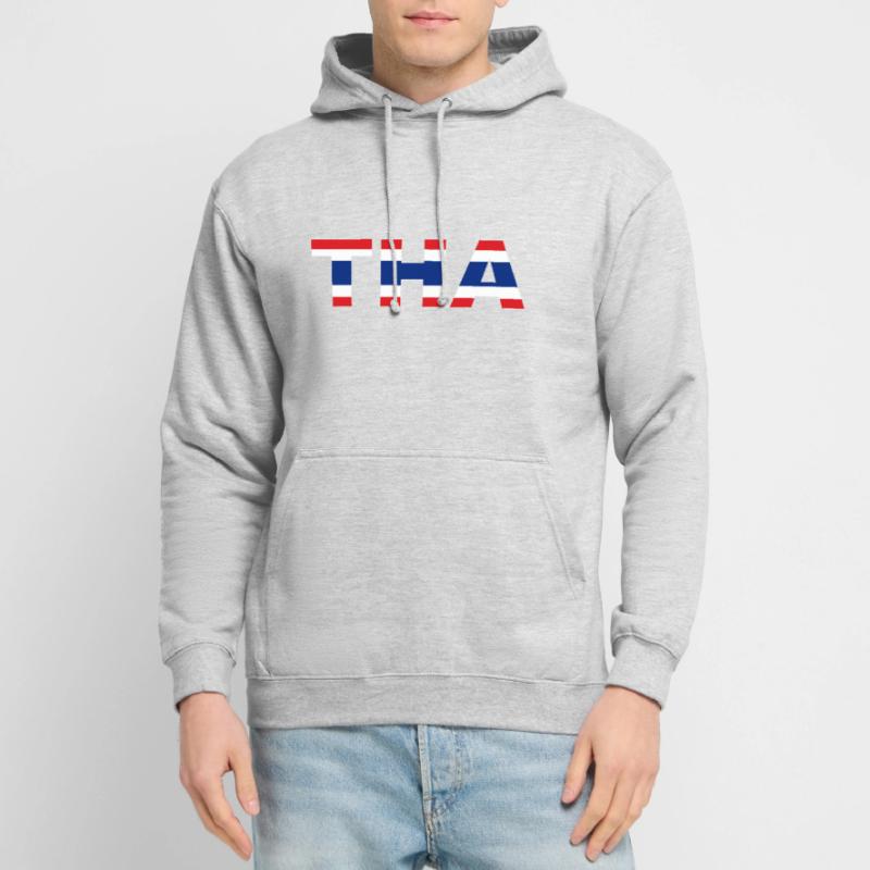 Drapeau Thaïlande Code ISO THA Sweat-shirt à capuche unisexe