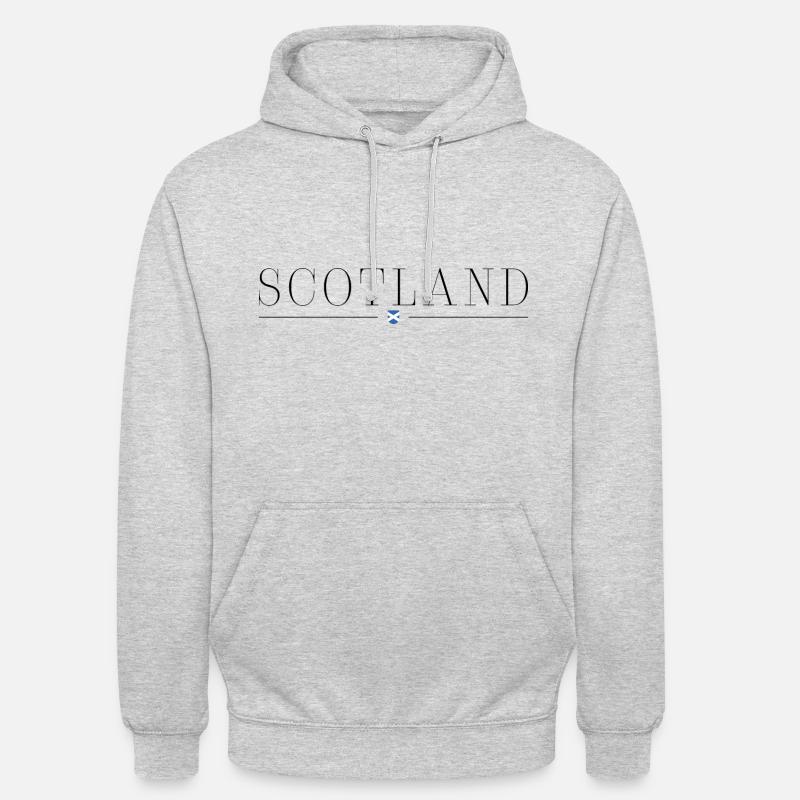 J’adore l’Ecosse - Sweat-shirt à capuche unisexe - gris clair chiné