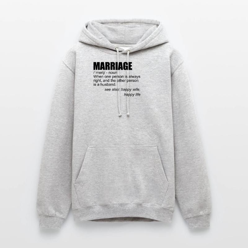 Lustige Ehe-Definition-Ehemann-Ehefrau-Ehe Unisex Hoodie