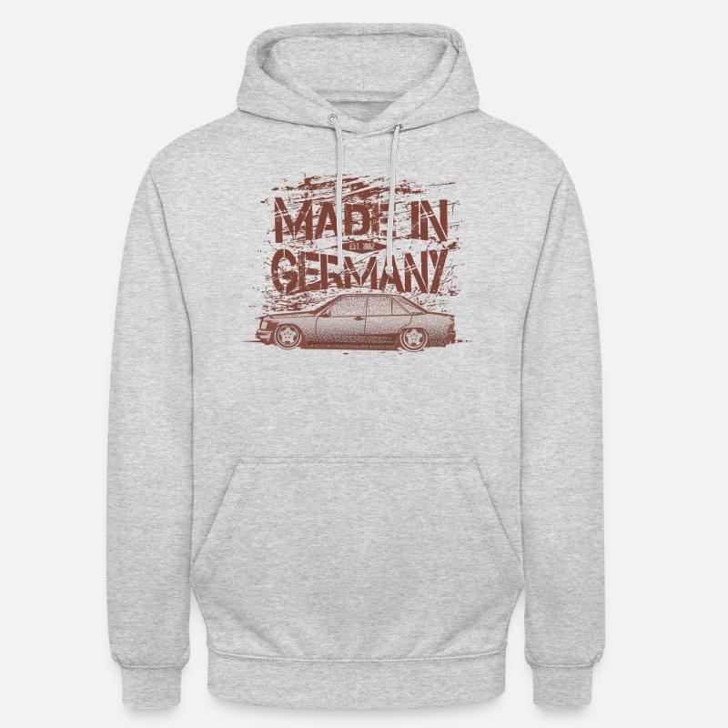 W 201 190 E EVO2 - Unisex Hoodie - Hellgrau meliert