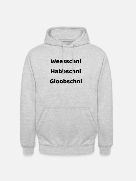 Kein Plan auf Sächsisch - Unisex Hoodie - Hellgrau meliert