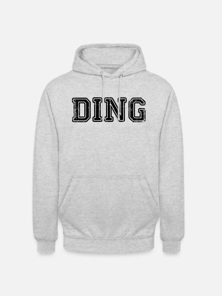Couple design couple ding dong wedding gift - Unisex Hoodie - light heather grey